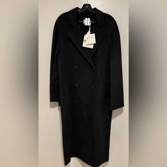LouLou De Saison Borneo Wool Cashmere Coat, XS, Black - Picture 6 of 11